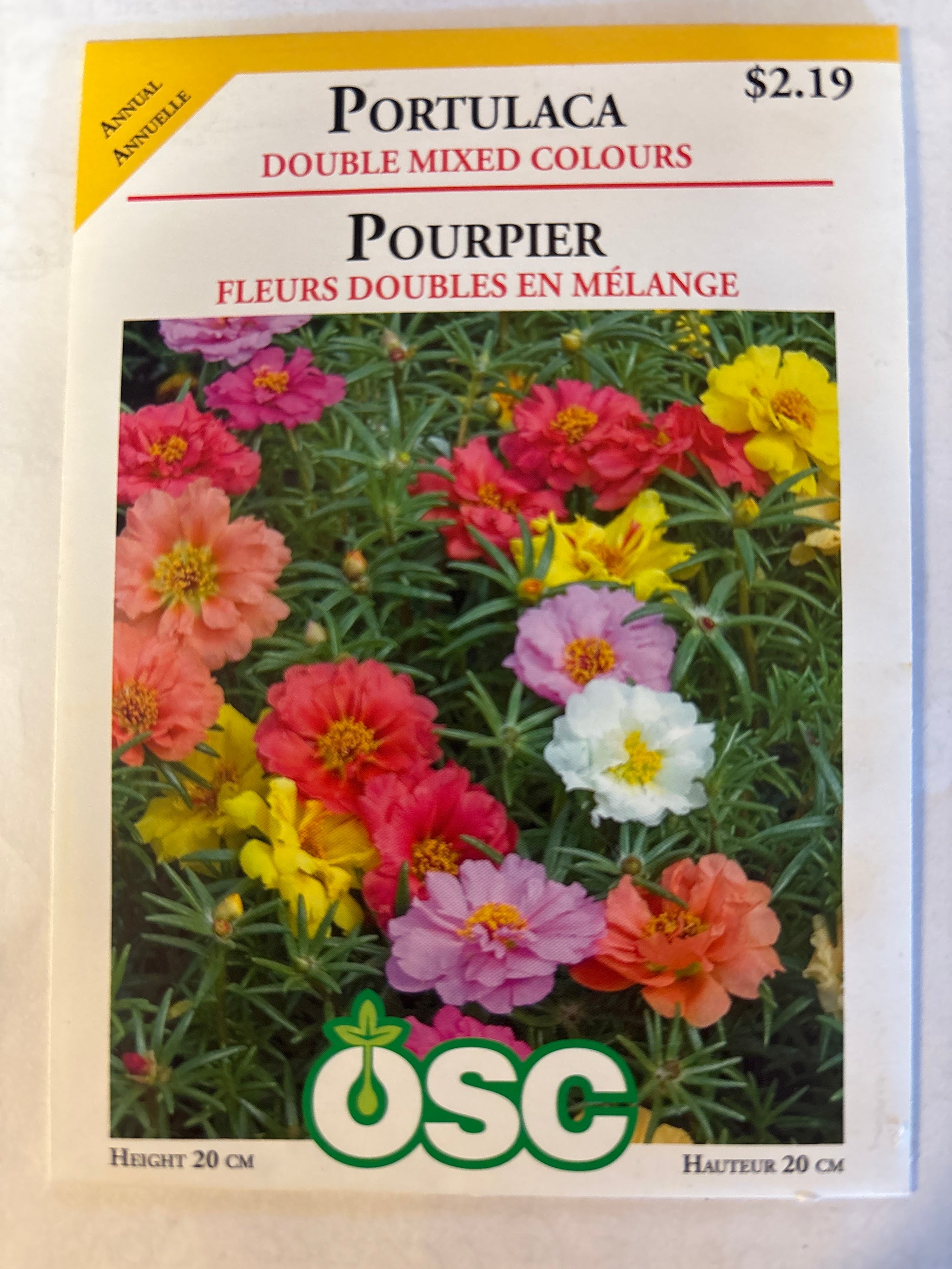 Portulaca Seed Packets