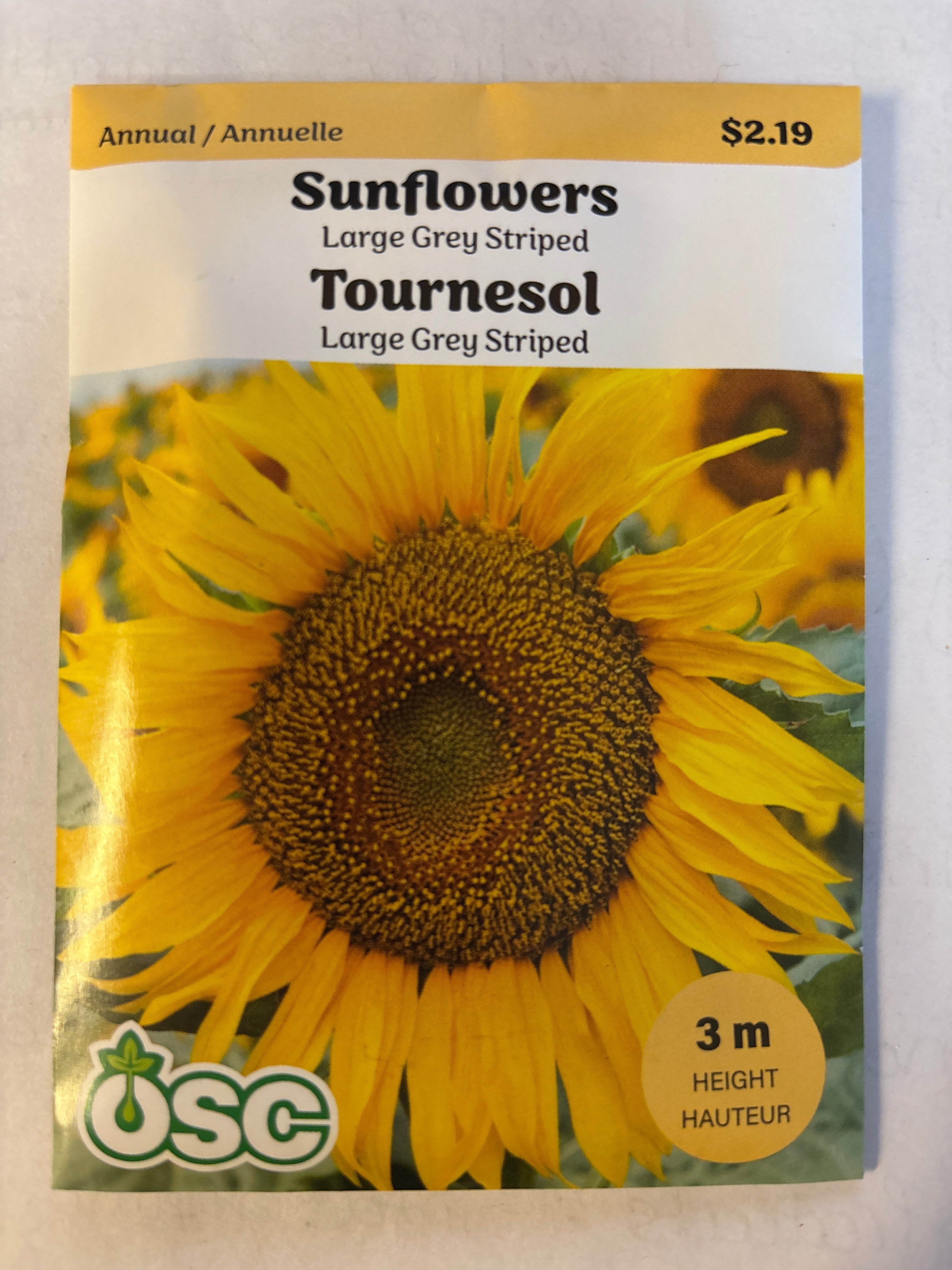 store sunflower seeds for planting Sunflower Seed Packets