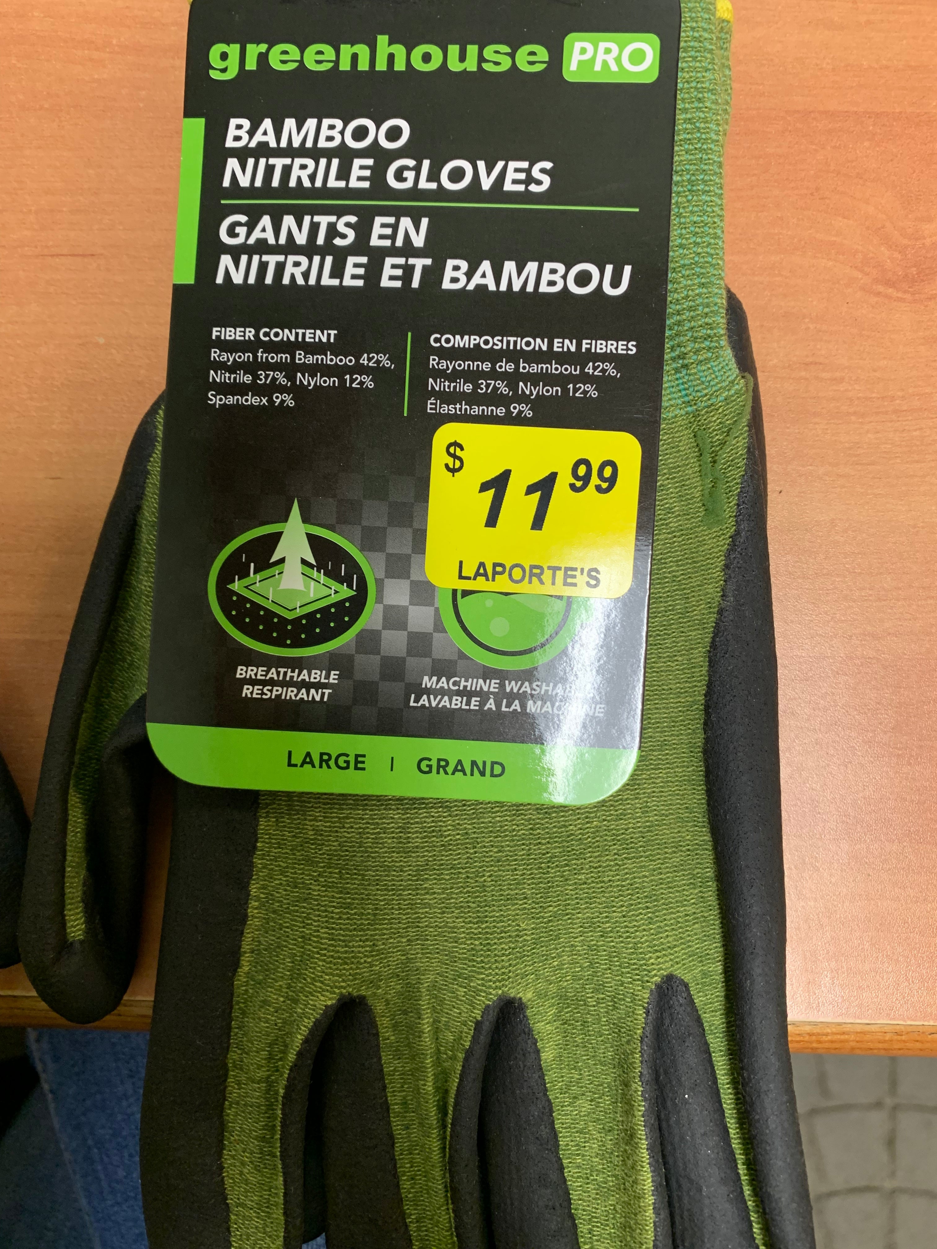 bamboo gardener nitrile gloves Bamboo Nitrile Gloves